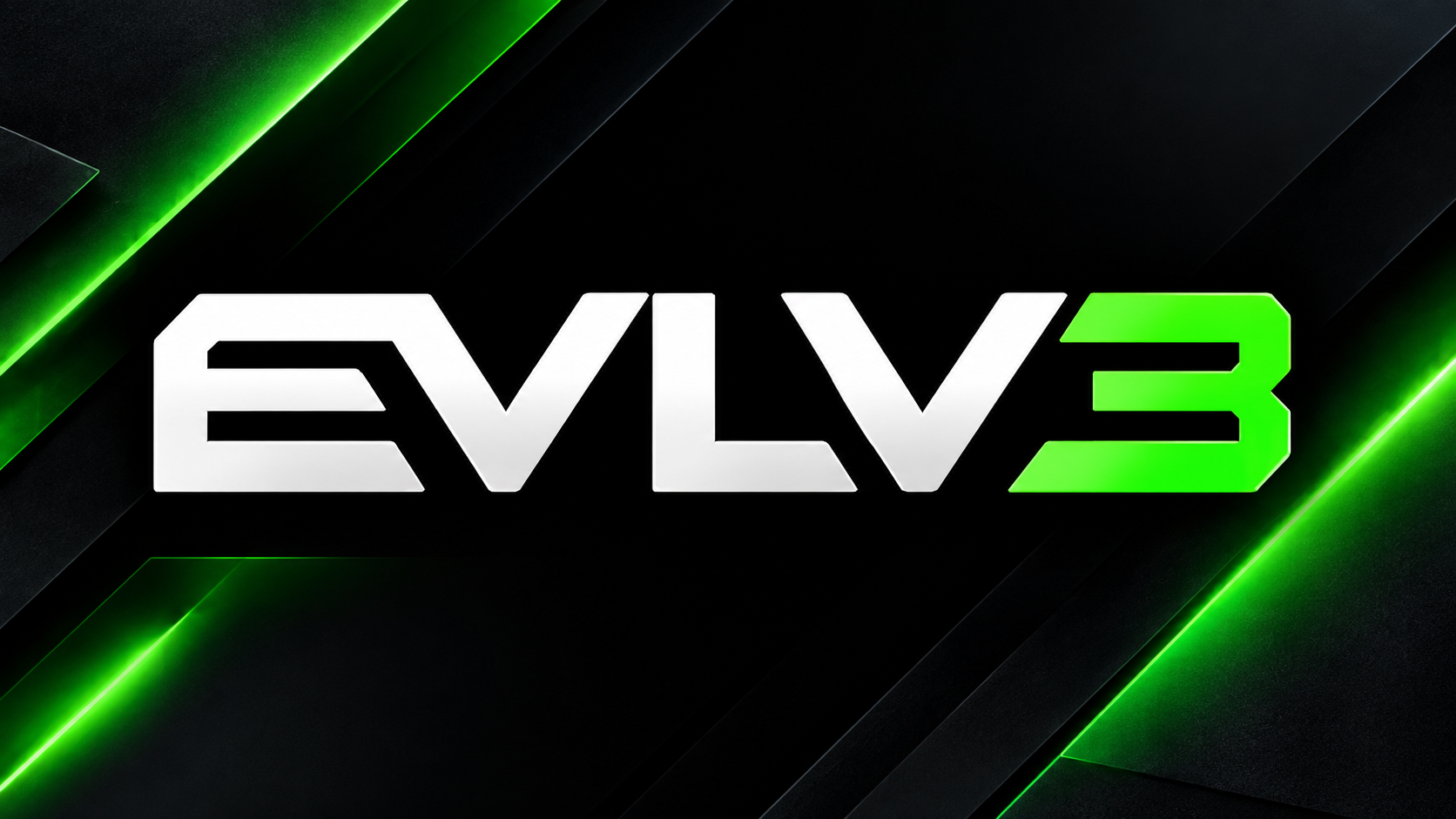 EVLV3 neon brand banner